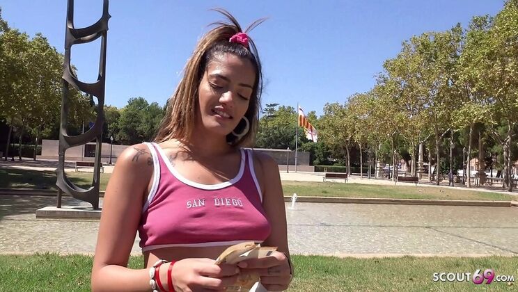German Scout Picks Up Hot Latina Teen Penelope - Big Dick Public Fuck & Real Orgasm