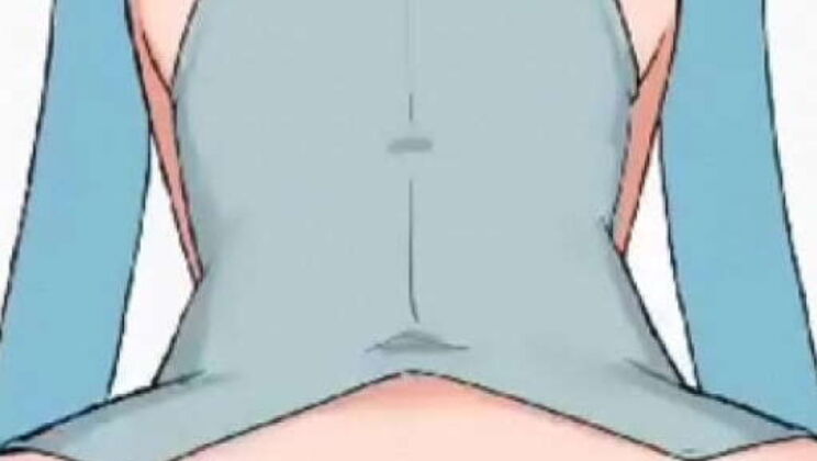 Hatsune Miku gets pussy filled with cum - hot edited video