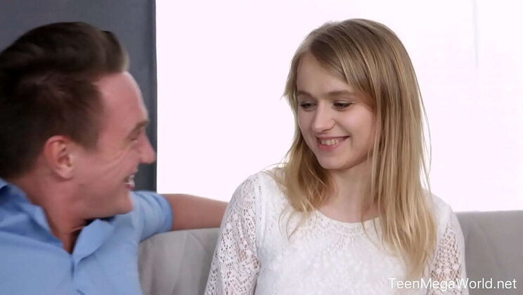 Blonde Teen Light Fairy Takes Huge Load in Hardcore Anal Facial