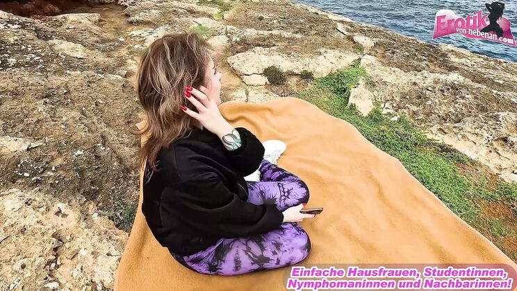 Hot Polish teen Lina Fitness gets wild with German stranger in public outdoor fuck