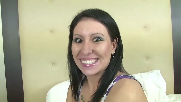 Hot amateur brunette gets gangbanged by 5 huge cocks - Dino Bravo