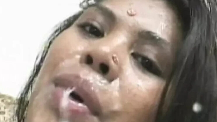 Hot Indian babe Arcadia Davida takes big cock in wild French threesome