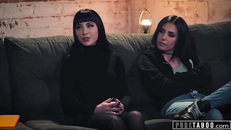 Sleazy Probation Officer Blackmails Casey Calvert & Charlotte Sartre for Hardcore Threesome Sex