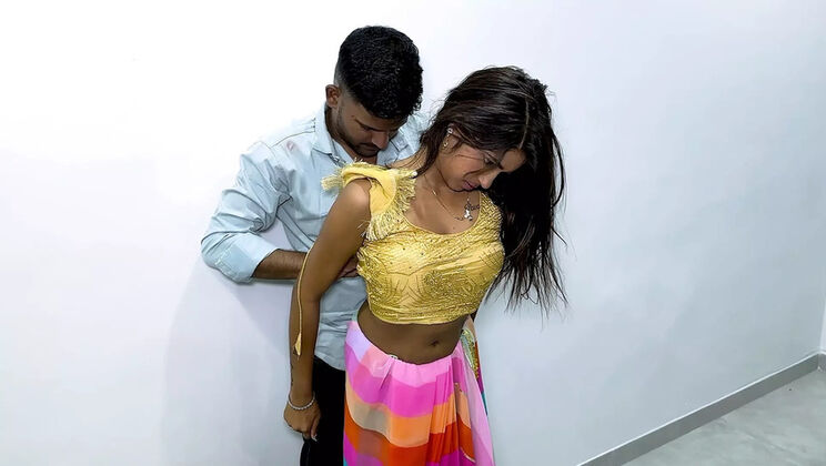 Desi Bhabhi Fucks Her Boyfriend Hard in Hotel Room - First Time After Marriage