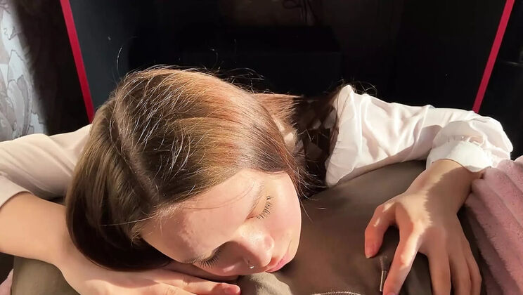 Stepdaughter sucks stepdad's dick instead of letting him play games - cum swallow & big tits - JuliaSayNo