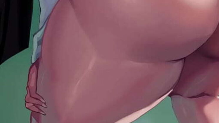 BBW Satsuki Kiryuin Twerking Her Big Ass - Hentai Collab