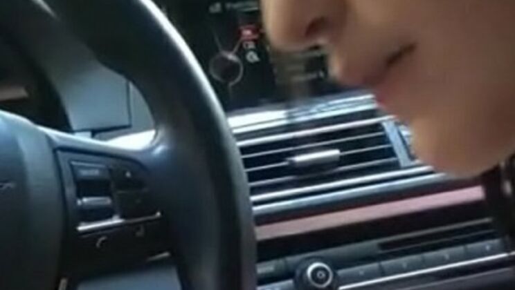 First Date Anal Pain - Teen Brunette Takes It Hard in Car POV