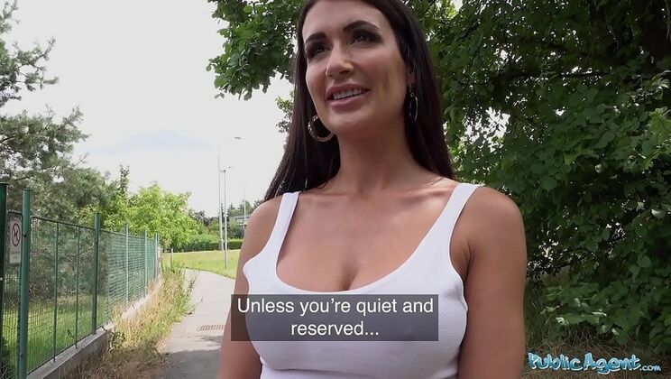 Princess Jas shows off her big Asian tits in public sex for cash