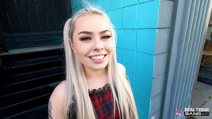 Blonde Teen Haley Spades Fucks Hard in Her First Casting - BJ, Doggy & Cowgirl