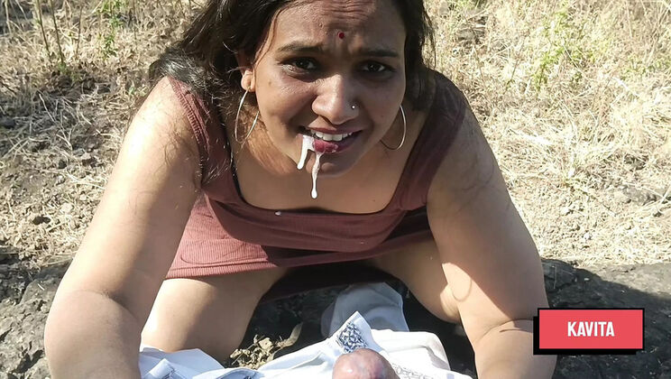 Dirty Blowjob Cumshot Compilation - Kavita Zawazawi Takes Cum in Mouth and Face