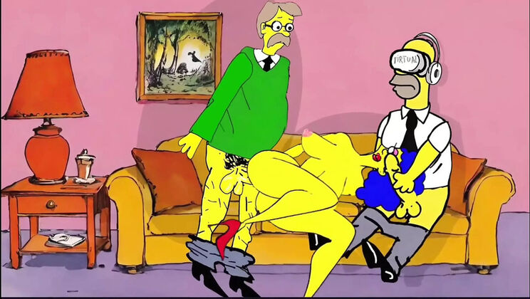 Neighbor Fucks Horny Housewife While Hubby Watches Porn on Couch