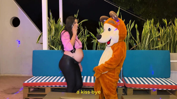Pregnant MILF Surprised By Friend With Rough Fetish Blowjob & Big Tits Cosplay