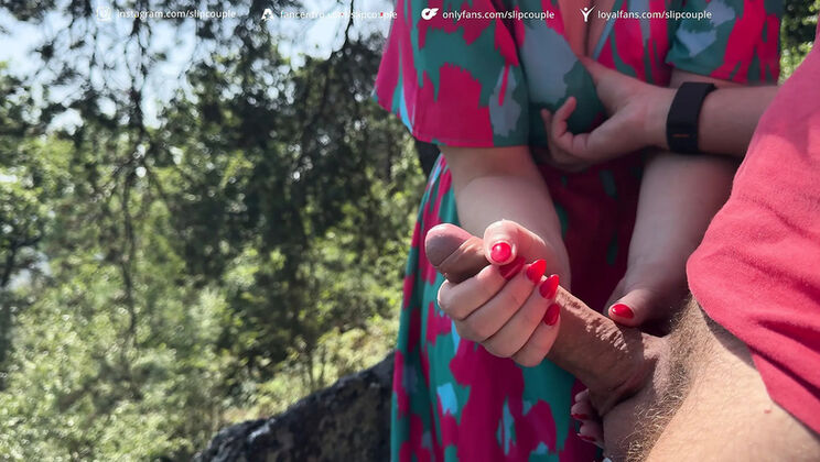 Big Ass Blonde MILF Takes Risky Public Outdoor Sex in 4K - German Step Couple