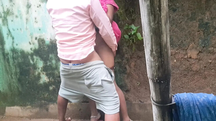 Stepbrother Fucks Komal Hard Outdoor in Rough Indian Sex Scene