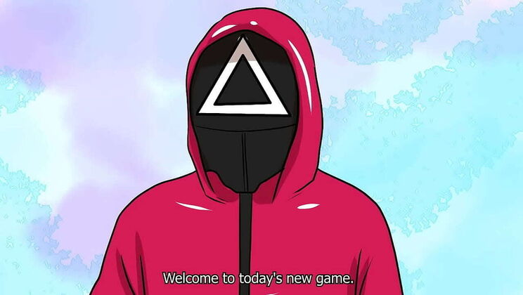 Squid Game Porn: Masked Man Fucks and Cums Hard