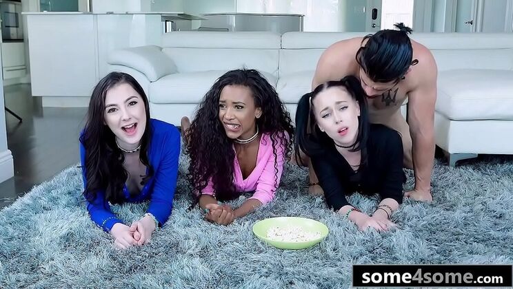 Stepbrother Fucks Three Hot Teens at Pajama Party - Megan Winters, Bambi Black, Ajaa Xxx