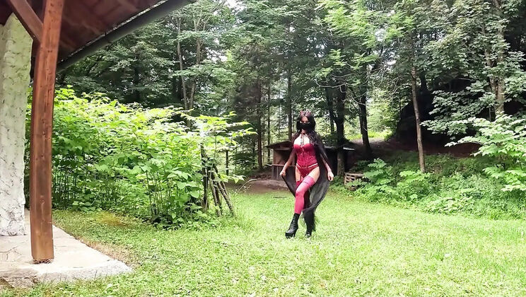 Big Tits MILF Outdoor Solo Masturbation HD