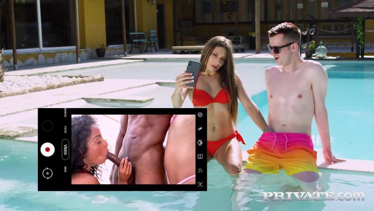 Scarlett and Anya Krey, Horny Teens Enjoy Interracial Threesome