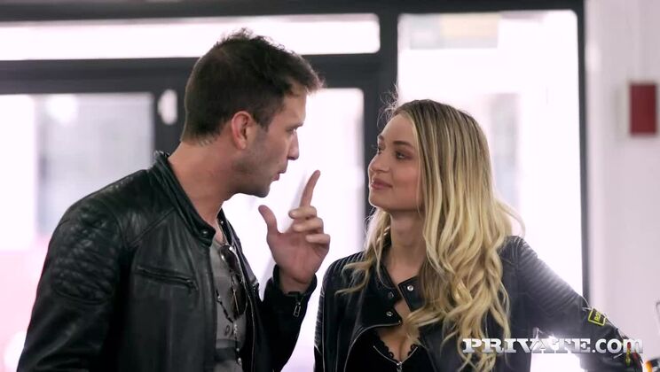 Alexis Crystal fucks on motorbike