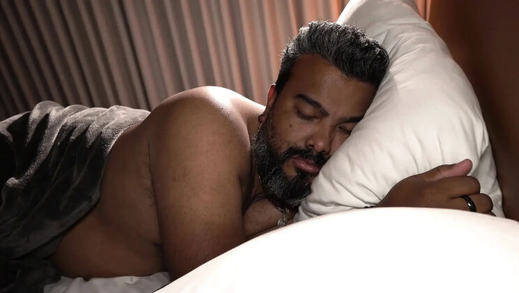 Naughty stepson fucks stepmom in dark room - Big tits Latina MILF rides his cock deep