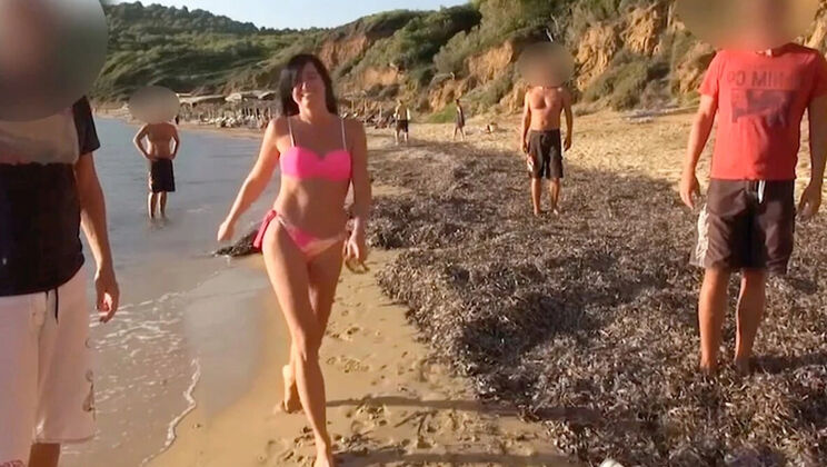 Alexandra Wett's Hottest Beach Gangbang - Anal Creampie & Facial Cumshot in Public Outdoor Orgy
