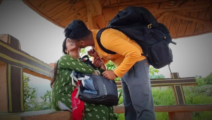 Permi Pooja outdoor blowjob with college boy in forest - hot desi bhabhi public sex at tourist place