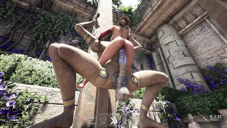 Tomb Rider Lara Craft Hentai Game Play Part 8 - Big Tits Outdoor Fuck