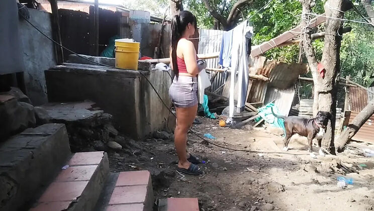 MichellePaula Cheats With Neighbor: Hot Lesbian Latina Amateur Blowjob & Orgasm