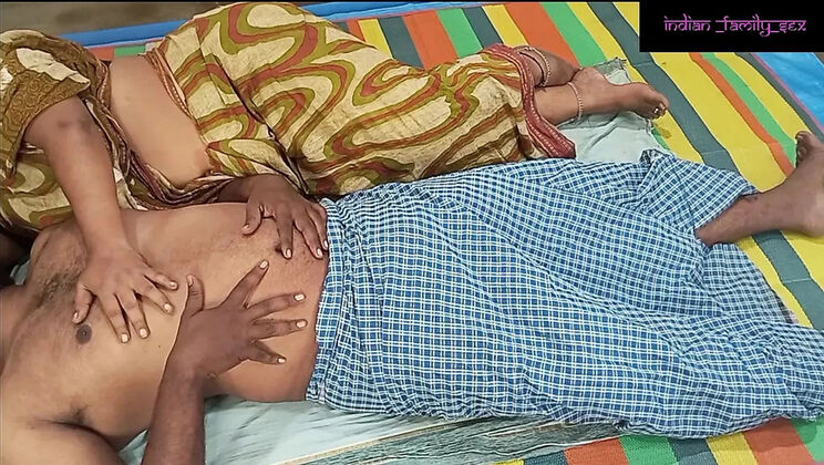 Indian Step Mom Relieves Son's Stress With Big Natural Tits