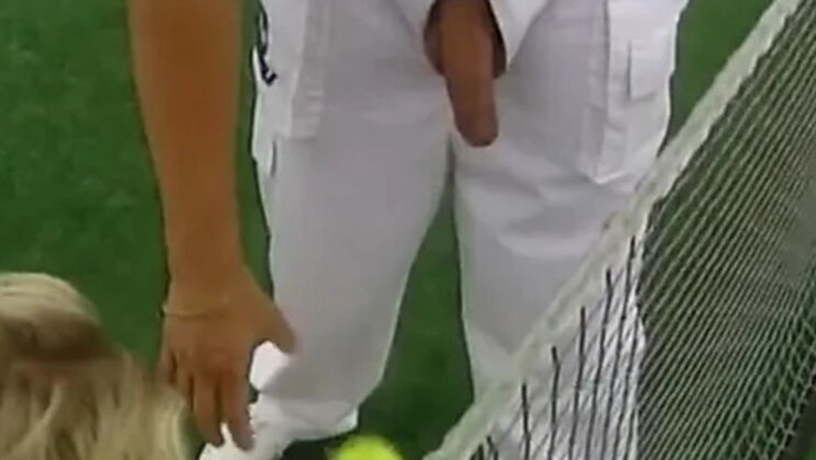 Vivian Schmitt gets her asshole rammed by her tennis coach outdoors