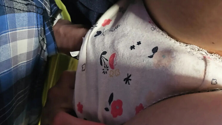 Jessy Gets Groped by Stranger on Subway - Cock in Panties Creampie