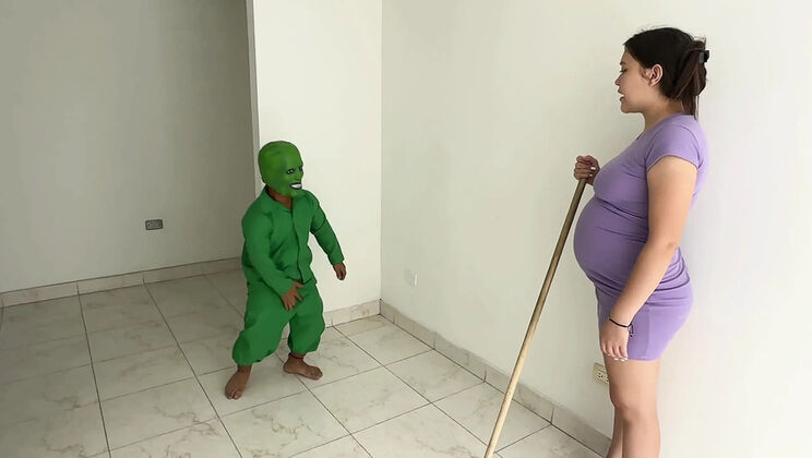 Horny Monster Fucks Pregnant Latina Hard - Anal & Blowjob with Julianaburning