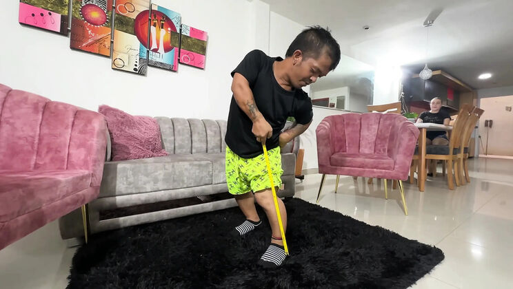 Naughty Pregnant Stepsister Measures My Giant Cock Thinking It's Small - Chiky & Julianaburning