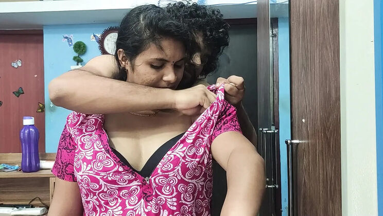 Desi Mallu Wife Hot Sex with Husband in Nighty - Romantic Bedroom Fuck