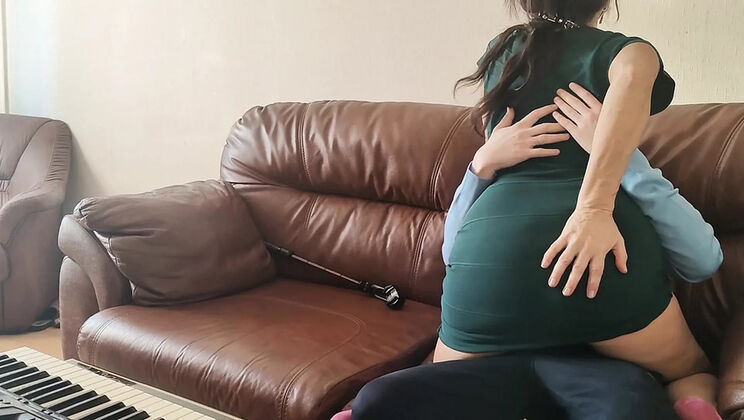 Young Husband & Beautiful Mature Wife Foreplay with Music - Big Natural Tits HD