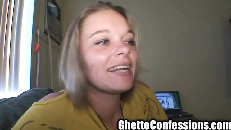 Happy Cute Blonde Babe Gets Bug Bitten Hard in Ghetto Street Interview - Amateur POV HD