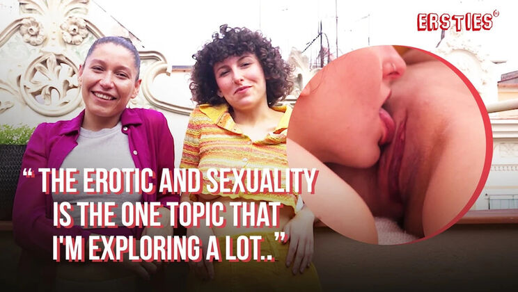 German amateur lesbians Anna F and Nina A hardcore pussy eating with loud cumming yell in HD