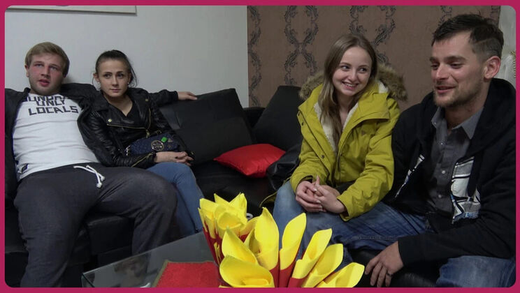 Amateur Czech Party: Nicole Love & Lady Bug Blowjob Cumshot Orgy