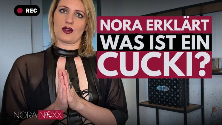 German Mistress NoraNoxx Teaches Cuckold Sex Education For Old Men