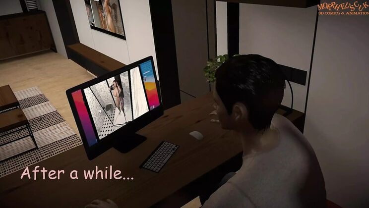 Hot Animated Stepmom Surprise in Shower - 3D Mom Banging Step Son