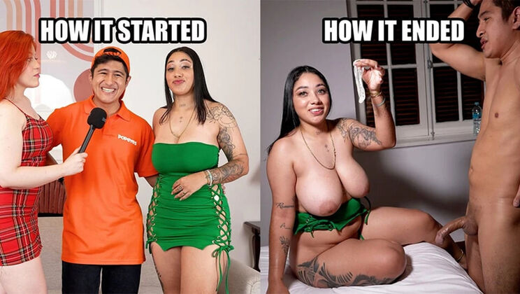 Nervous Around Big Tits! Nicki Power Quits Popeyes for Amateur Latina Casting & Rough Doggystyle