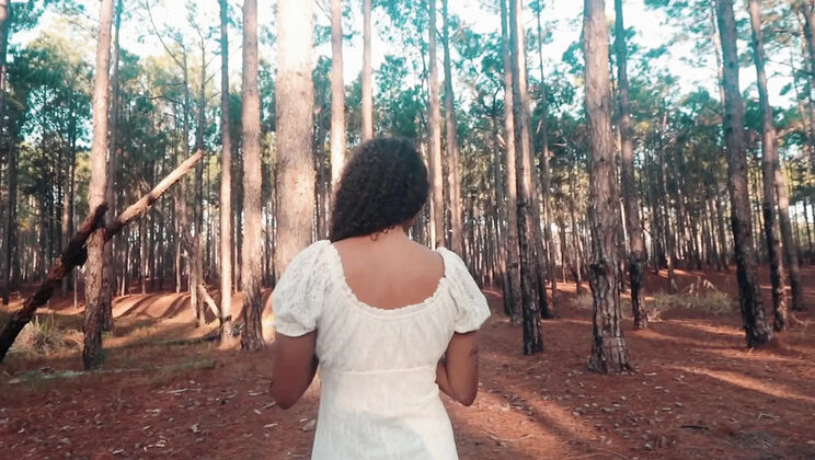 Busty Latina Teen Fucks in Forest - Amateur Outdoor Sex