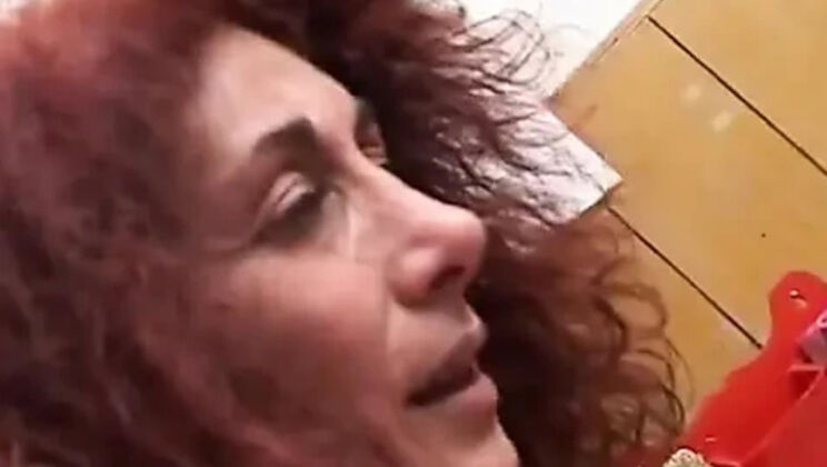 Sexy Redhead Mature in Stockings Gets Anal Fuck