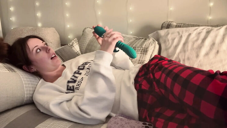 Step Sister Nadia Foxx Fingering and Vibrator Solo Masturbation Orgasm