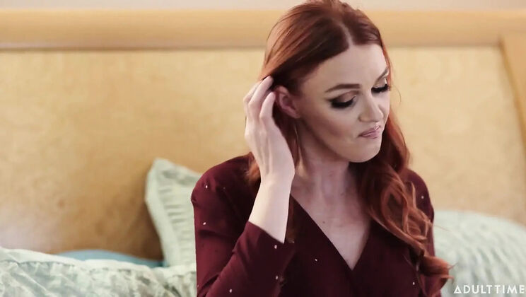 Hot Redhead Step-Mom Marie Mccray Gets Accidental Dick Pic From Stepson - Big Tits Blowjob & Riding