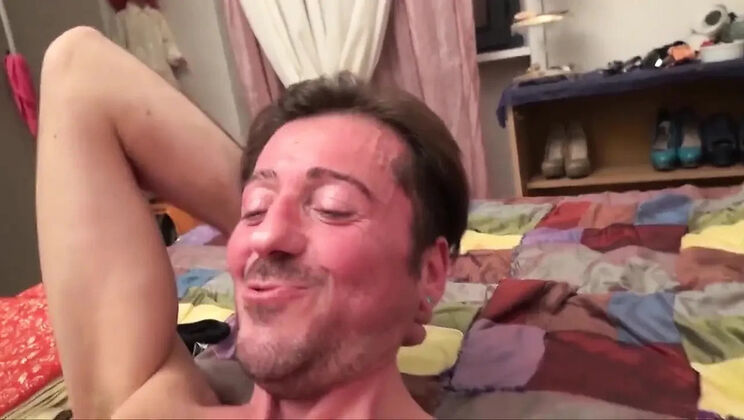 Italian Mature With Big Boobs Takes Two Big Dicks In Threesome