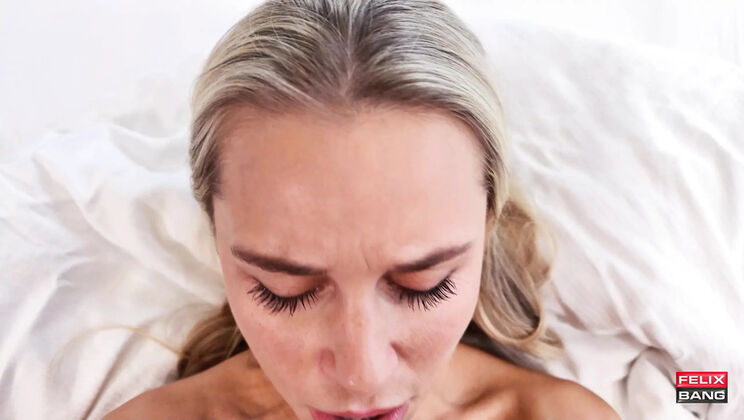 Step Sister Lola MyLuv Catches Me Jerking Off and Wants Hard Fuck - Blonde Teen POV Cowgirl Creampie