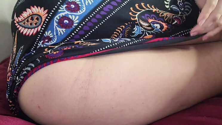 Stepdaughter's Juicy Fruit Pussy Fucked Hard in Dress Lifting Fantasy