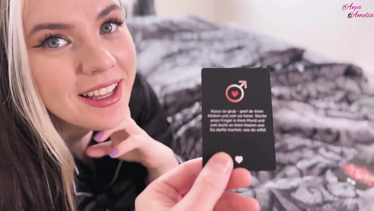 German Teen Anja Amelia Kinky Game Surprise Creampie Ending