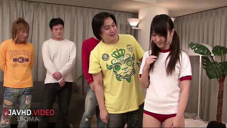 Intense Asian Teen Ryo Gives Wild Blowjob in Group Sex Encounter